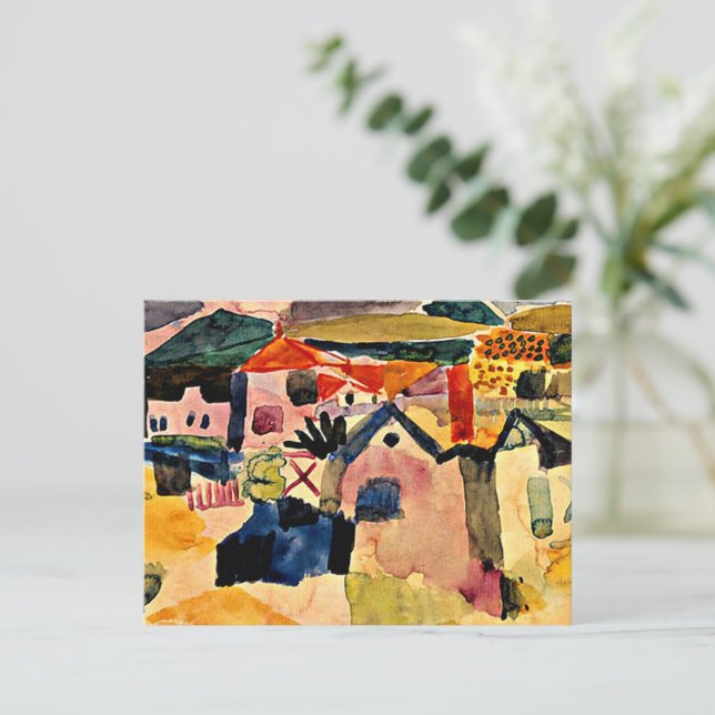 Aussicht auf Saint Germain, Paul Klee, Postkarte (Stehend Vorderseite)