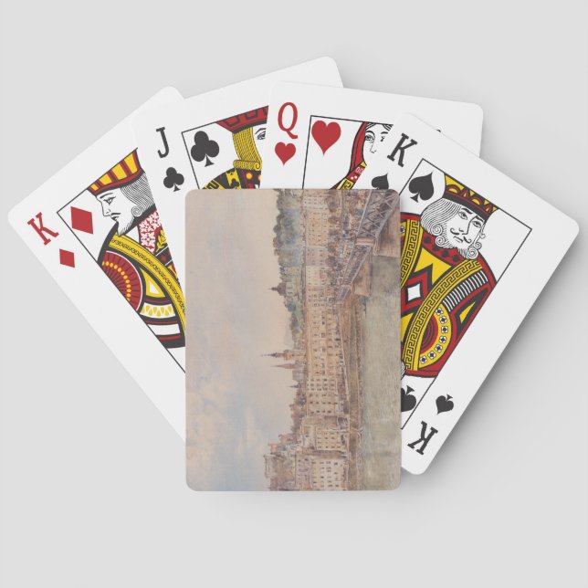 Aussicht auf Salzburg (von Rudolf von Alt) Spielkarten (Rückseite)