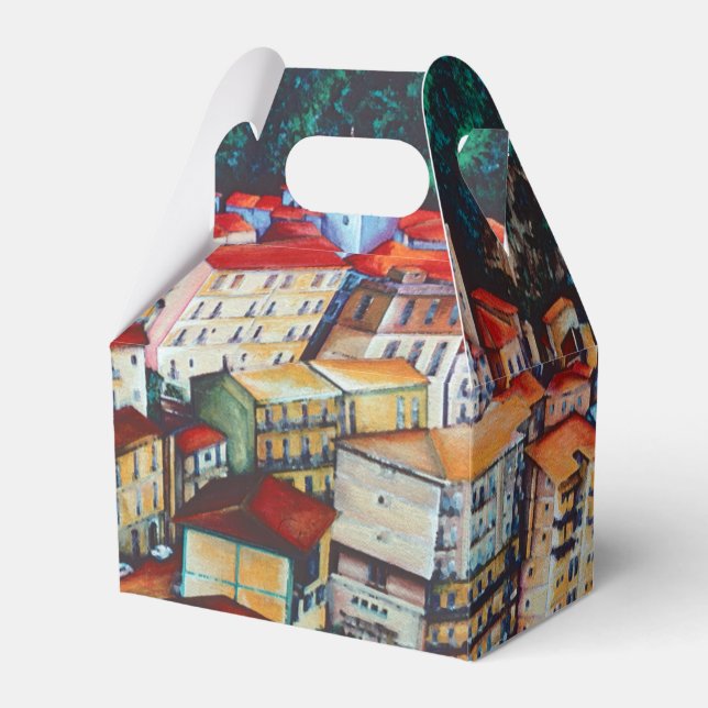 Aussicht auf San Chirico, Italien Geschenkschachtel (Vorderseite)