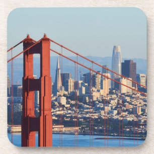 Aussicht auf San Francisco durch die Golden Gate B Getränkeuntersetzer