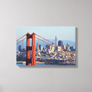 Aussicht auf San Francisco durch die Golden Gate B Leinwanddruck