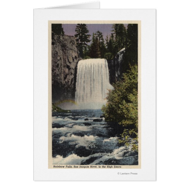 Aussicht auf San Joaquin River & Rainbow Falls (Vorne)