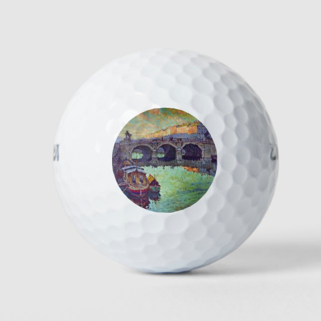 Aussicht auf Sankt Petersburg (Russische Stadt) Golfball (Vorderseite)