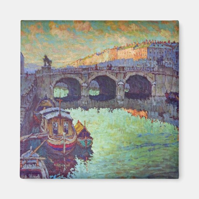 Aussicht auf Sankt Petersburg (Russische Stadt) Magnet (Vorne)