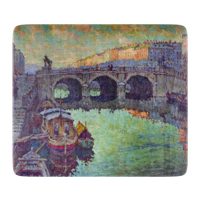 Aussicht auf Sankt Petersburg (Russische Stadt) Schneidebrett (Vorderseite)