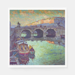 Aussicht auf Sankt Petersburg (Russische Stadt) Serviette