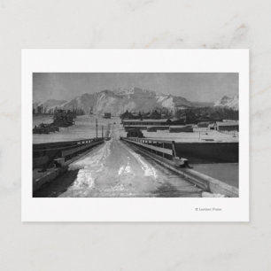 Aussicht auf Seward, Alaska Von der Brücke Fotogra Postkarte