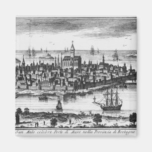 Aussicht auf St. Malo Magnet