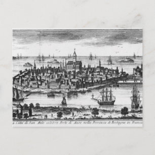 Aussicht auf St. Malo Postkarte