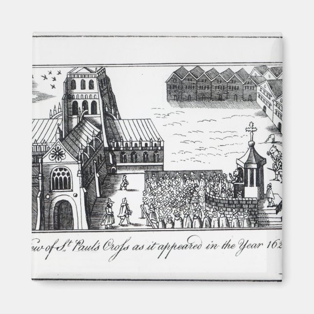 Aussicht auf St. Paul's Cross Magnet (Vorne)