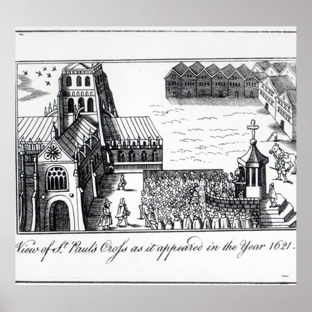 Aussicht auf St. Paul's Cross Poster (Vorne)