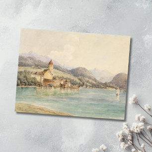 Aussicht auf St. Wolfgang am Wolfgangsee Carl Lafi Postkarte