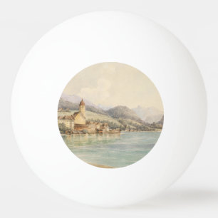 Aussicht auf St. Wolfgang am Wolfgangsee Carl Lafi Tischtennisball