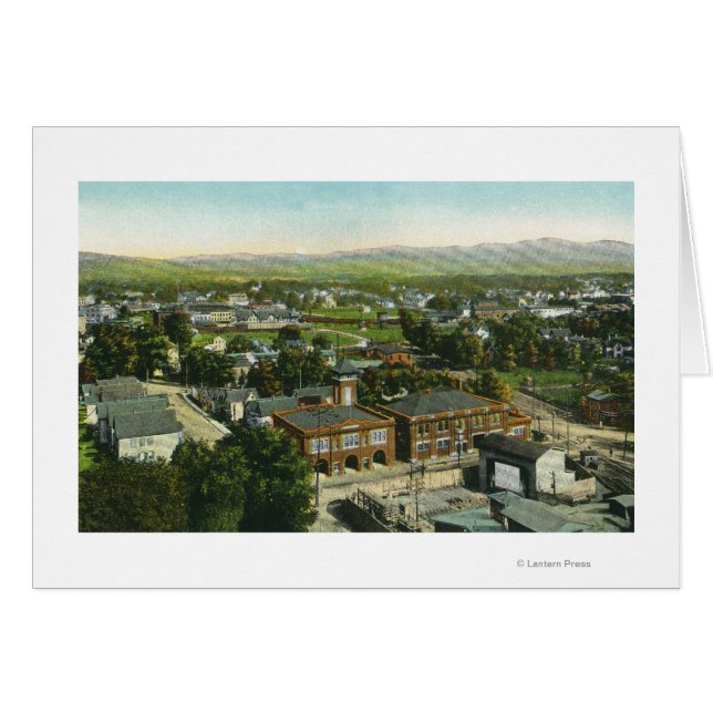 Aussicht auf Stadt, Feuerwerk und Stadt (Vorderseite (Horizontal))