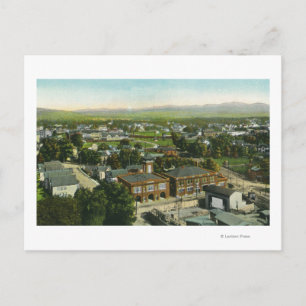 Aussicht auf Stadt, Feuerwerk und Stadt Postkarte