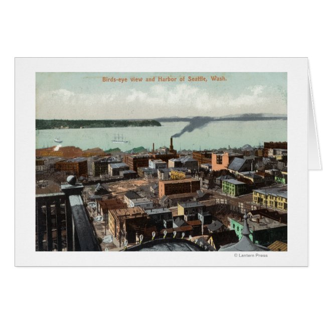 Aussicht auf Stadt und Hafen (Vorderseite (Horizontal))