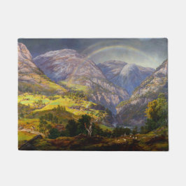 Aussicht auf Stalheim in Norwegen (Johan Christlic Fußmatte