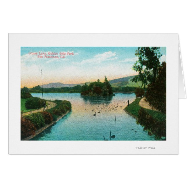 Aussicht auf Stowe Lake am Golden Gate Park (Vorderseite (Horizontal))