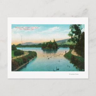 Aussicht auf Stowe Lake am Golden Gate Park Postkarte