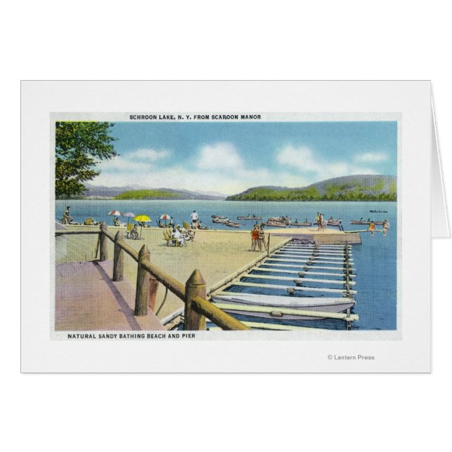 Aussicht auf Strand und Pier von Scaroon Manor (Vorderseite (Horizontal))