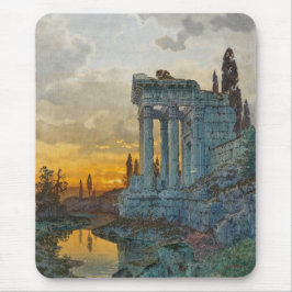 Aussicht auf Süditalien mit antiken römischen Ruin Mousepad