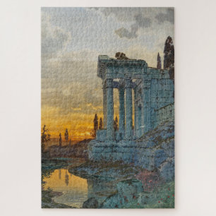 Aussicht auf Süditalien mit antiken römischen Ruin Puzzle