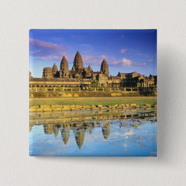 Aussicht auf Tempel von vorn Button (Vorderseite)