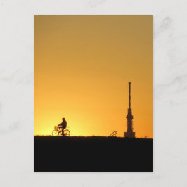 Aussicht auf Tokio Skytree: Edogawa Riverbank Post Postkarte