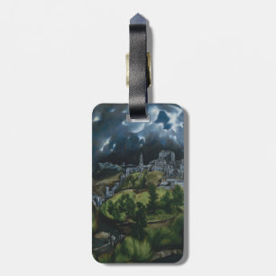 Aussicht auf Toledo von El Greco Gepäckanhänger