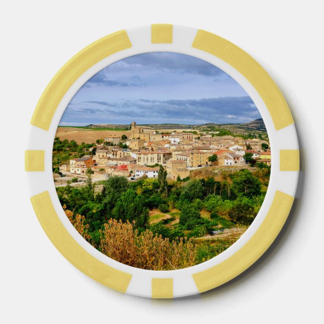 Aussicht auf Torres del Rio Pokerchips (Vorderseite)