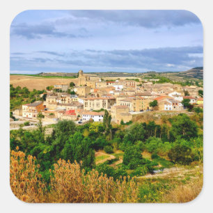 Aussicht auf Torres del Rio Quadratischer Aufkleber