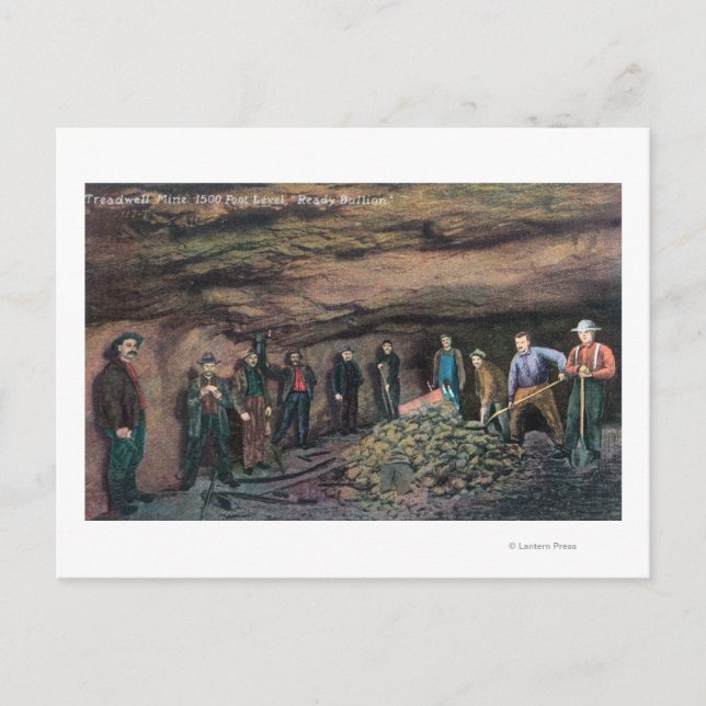 Aussicht auf Treadwell Minine Gold MinersJuneau, A Postkarte (Vorderseite)