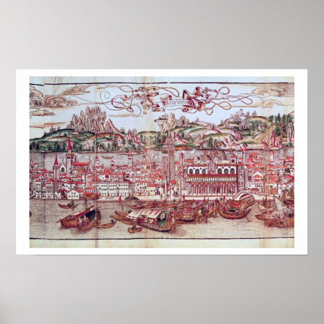 Aussicht auf Venedig (Detail) aus "Opusculu Poster (Vorne)
