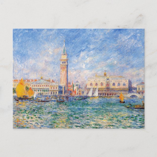 Aussicht auf Venedig durch Renoir Postkarte (Vorderseite)