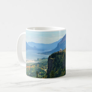 Aussicht auf Vista House, Columbia River, Oregon Kaffeetasse