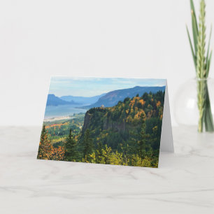 Aussicht auf Vista House, Columbia River, Oregon Karte