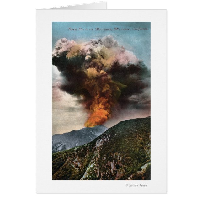 Aussicht auf Wälder Feuer in den Bergen (Vorne)