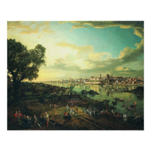 Aussicht auf Warschau von Praga durch Bernardo Bel Poster