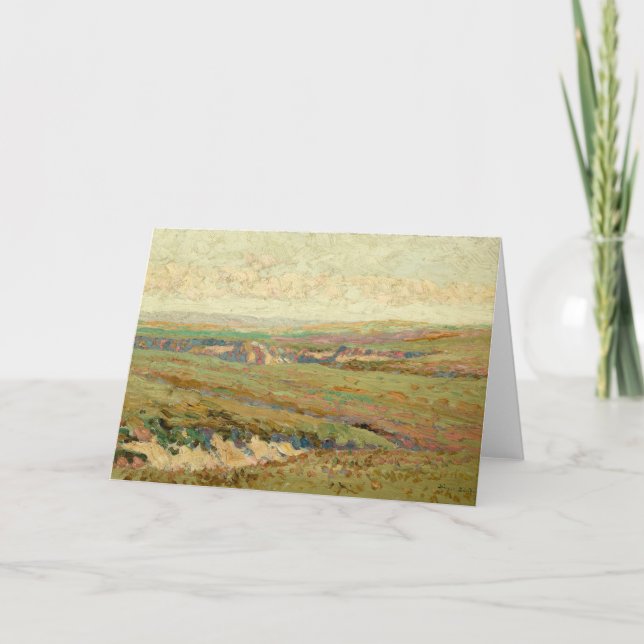 Aussicht auf Western Kansas | Birger Sandzén Karte (Vorderseite)