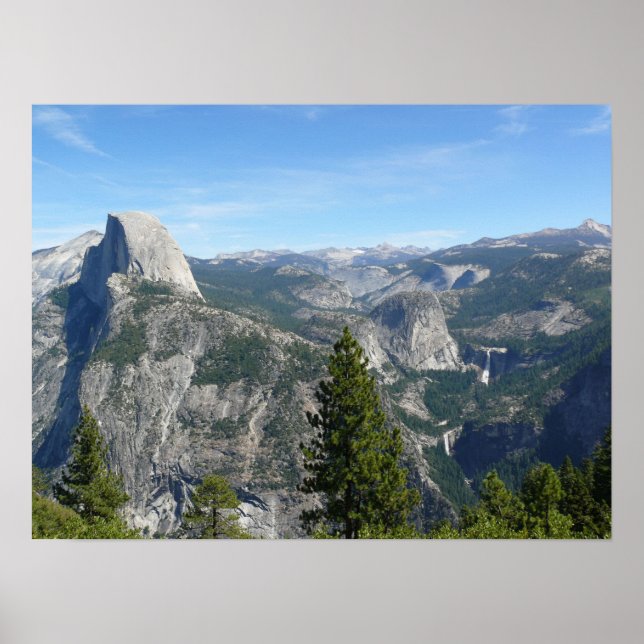 Aussicht auf Yosemite von Glacier Point, CA Poster (Vorne)