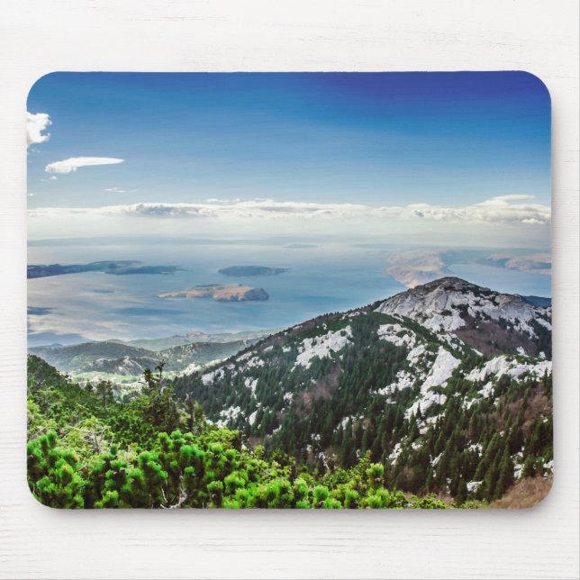 Aussicht aufs Meer aus den Bergen Mousepad (Vorne)