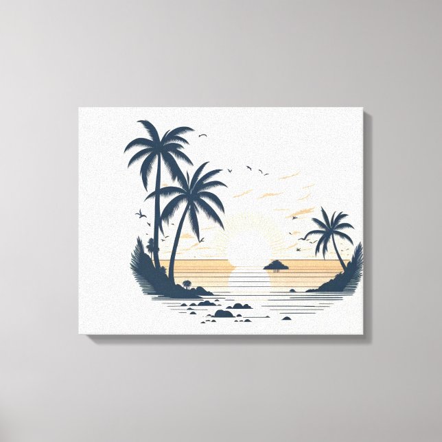 Aussicht aufs Meer Leinwanddruck (Vorderseite)