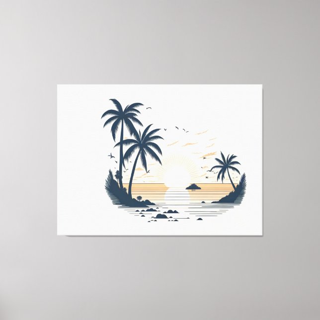 Aussicht aufs Meer Leinwanddruck (Vorderseite)