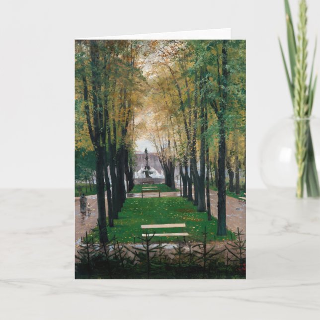 Aussicht aus der Fürstenberger Galerie | Hugo Birg Karte (Vorderseite)