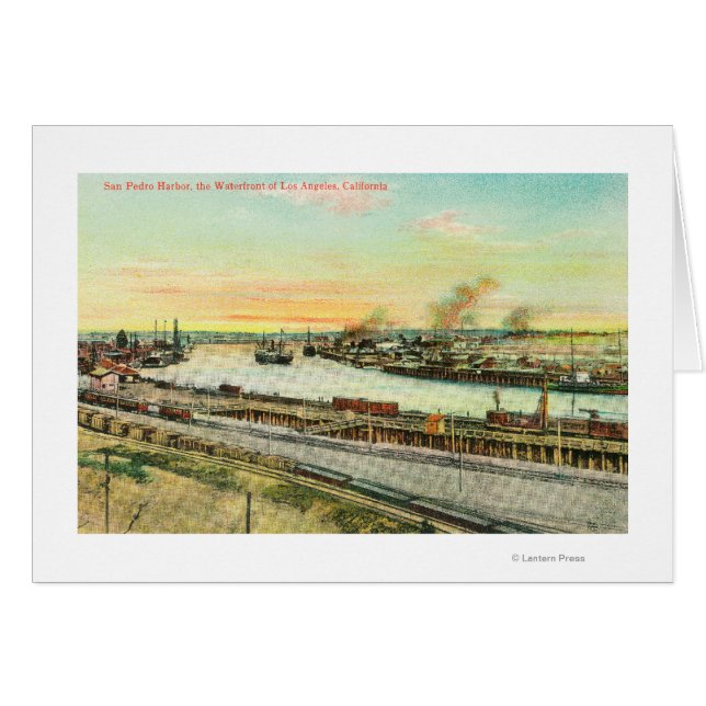 Aussicht aus der Luft auf den Hafen von San Pedro (Vorderseite (Horizontal))