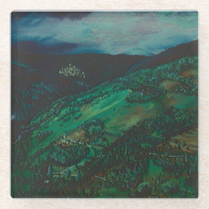 Aussicht aus San Chirico, Italien Glasuntersetzer