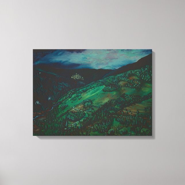 Aussicht aus San Chirico, Italien Leinwanddruck (Vorderseite)