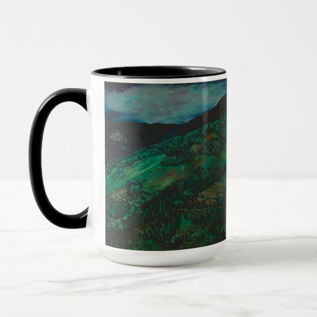 Aussicht aus San Chirico, Italien Tasse (Links)