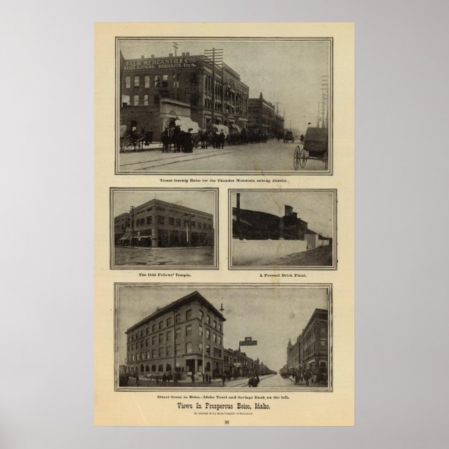 Aussicht, Boise, Idaho Poster (Vorne)