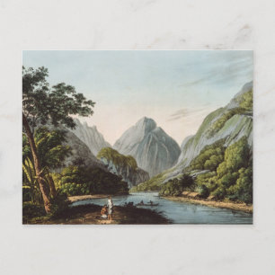 Aussicht in der Bucht von Oheitepha auf der Insel Postkarte